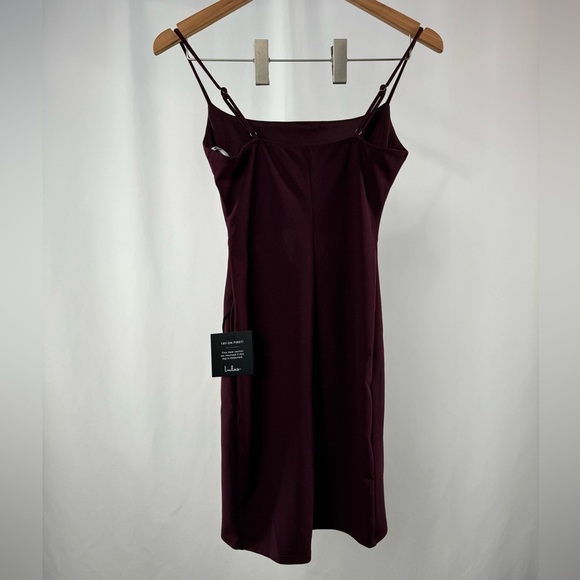 NWT Lulus Cutout on The Town Cutout Bodycon Dress in Plum Purple Size Small - Picture 10 of 12